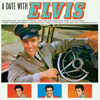 ELVIS PRESLEY - A DATE WITH ELVIS (LP-ORANGE/RED)